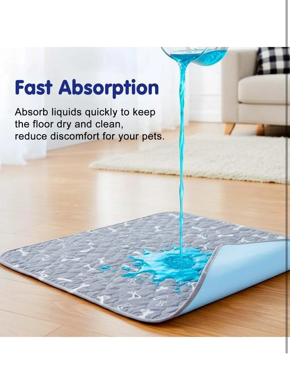 Elite Pads for Pets Washable Pee Pads Leak-Proof & Anti-Slip Pet Training Pad